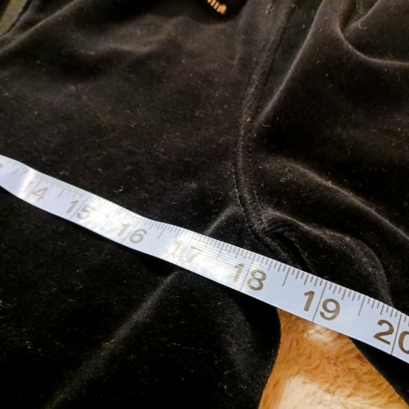 Black Velour Soft And Cozy Zip Up Jacket Retro - Picture 6 of 14